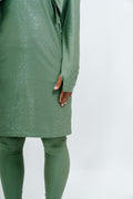 Burkini Glitter Vert Sauge - vue de face