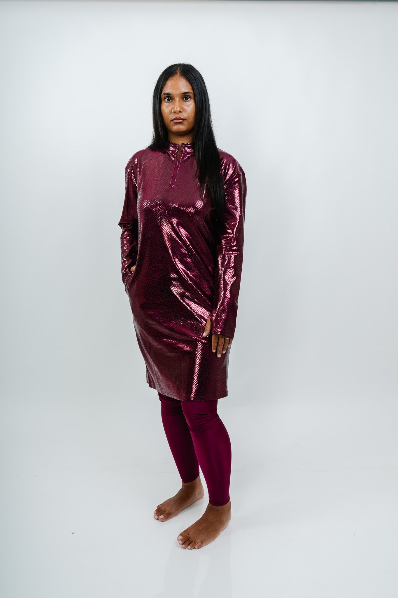 Burkini Glitter — Bordeaux
