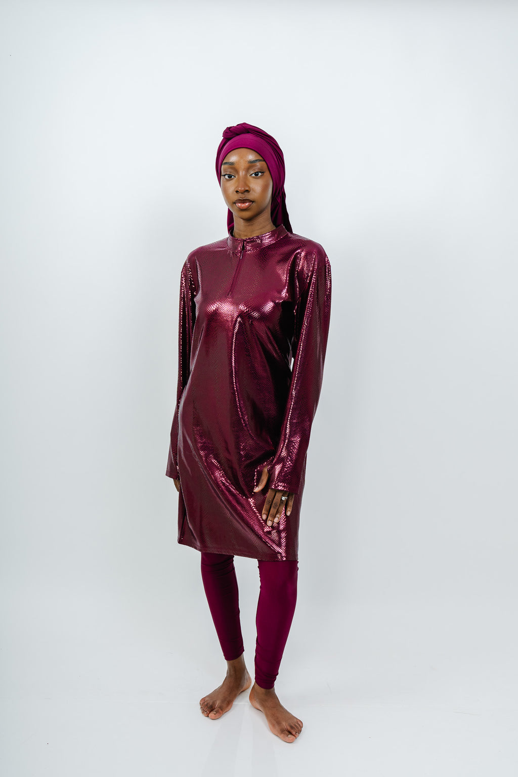Burkini Glitter — Bordeaux