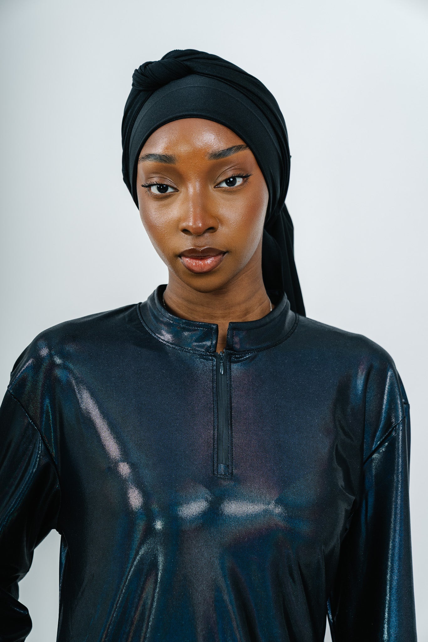 Burkini Glitter — Bleu Nuit Irisé