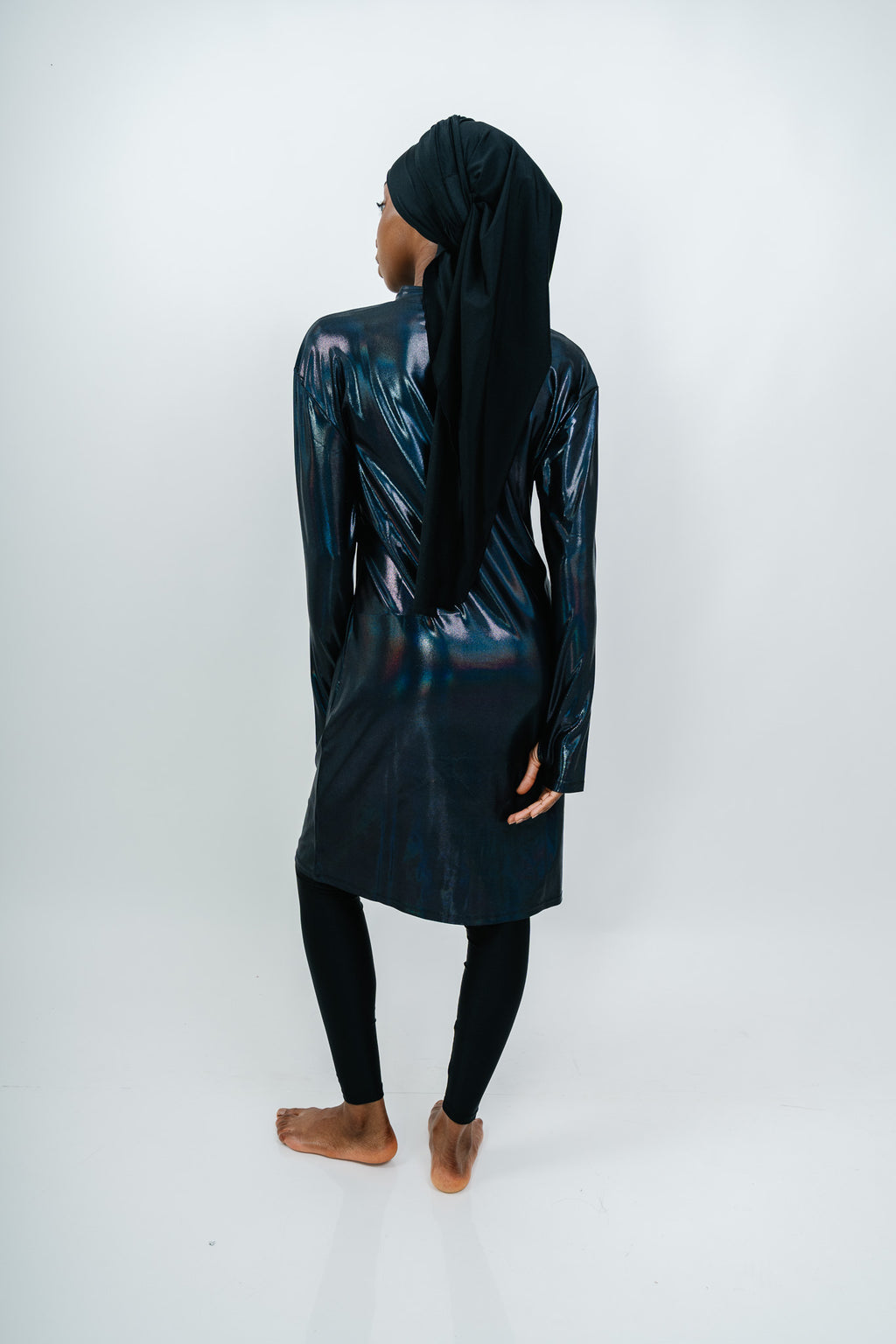 Burkini Glitter — Bleu Nuit Irisé